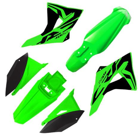 Kit plastico el1te crf 230 08... verde oem (plate lat preto) - Biker Menor preço em Kit plastico el1te crf 230 08... verde oem (plate lat preto) - Biker