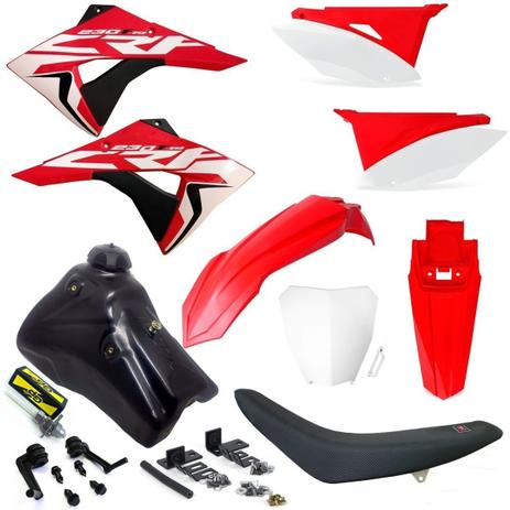 Kit Plástico Elite Crf 230 Carenagem Tanque Torneira Number Next - Biker/x-cell/gp Menor preço em Kit Plástico Elite Crf 230 Carenagem Tanque Torneira Number Next - Biker/x-cell/gp