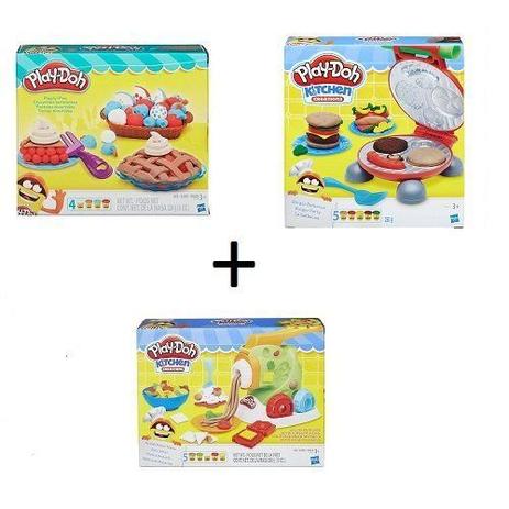Kit PLAY DOH Tortas Divertidas Macarrão e Hamburguer - Hasbro Menor preço em Kit PLAY DOH Tortas Divertidas Macarrão e Hamburguer - Hasbro