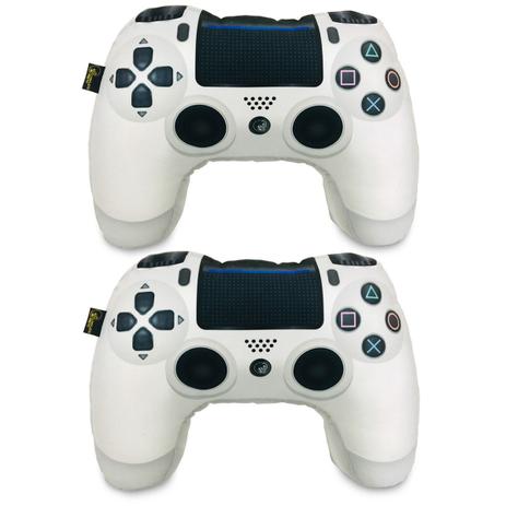 Kit Play Pillowstation: Almofadas Gamer Inspiradas no Controle de Video Game PS4 Branco - Camaleão preto é boa?