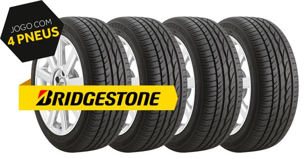 Kit Pneu Aro 16 - 185/55R16 83V TURANZA ER300 Bridgestone 4 Peças Menor preço em Kit Pneu Aro 16 - 185/55R16 83V TURANZA ER300 Bridgestone 4 Peças