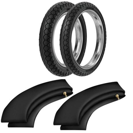 Kit Pneu Bis Pop 80/100-14 + 250-17 Pd29 Rinaldi Menor preço em Kit Pneu Bis Pop 80/100-14 + 250-17 Pd29 Rinaldi