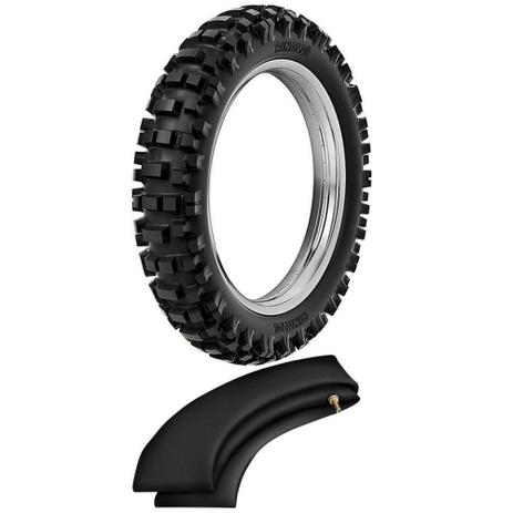 Kit Pneu + Camara Cross Trilha 80/100-12 Rmx35 Rinaldi Menor preço em Kit Pneu + Camara Cross Trilha 80/100-12 Rmx35 Rinaldi