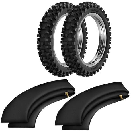 Kit Pneu Crf230 100/100-18 + 80/100-21 Rw33 Rinaldi Menor preço em Kit Pneu Crf230 100/100-18 + 80/100-21 Rw33 Rinaldi