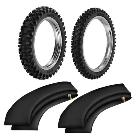 Kit Pneu Moto Cross 120/100-18 Rw33 + 90/90-21 He40 Rinaldi Menor preço em Kit Pneu Moto Cross 120/100-18 Rw33 + 90/90-21 He40 Rinaldi