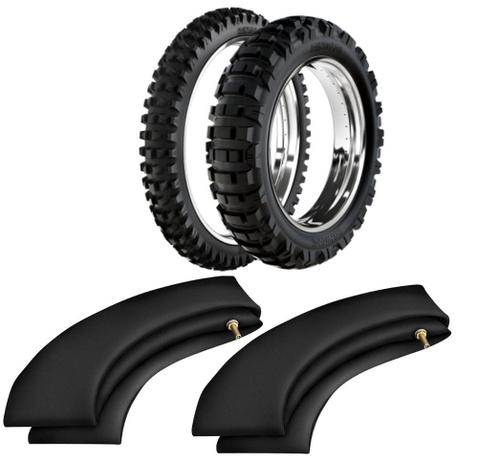Kit Pneu Moto Cross Trilha 140/80-18 + 90/90-21 He42 Rinaldi Menor preço em Kit Pneu Moto Cross Trilha 140/80-18 + 90/90-21 He42 Rinaldi