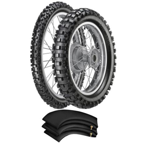 Kit Pneu Nxr 125 150 Bros 100/90-17 + 90/90-19 Cr400 Vipal Menor preço em Kit Pneu Nxr 125 150 Bros 100/90-17 + 90/90-19 Cr400 Vipal