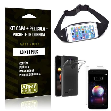 Kit Pochete LG K11 Plus Pochete + Capa + Película de Vidro - Armyshield é boa?