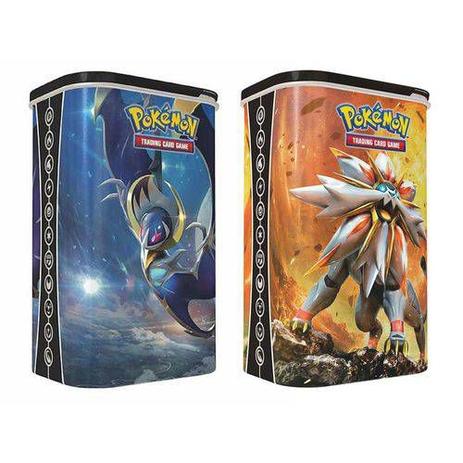 Kit Pokemon Latas Porta Baralho Solgaleo Lunala Gx - Copag - Pokemon tcg Menor preço em Kit Pokemon Latas Porta Baralho Solgaleo Lunala Gx - Copag - Pokemon tcg