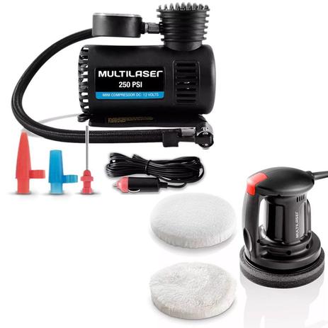 Kit Poletriz Automotiva Multilaser + Mini Compressor Ar é boa?