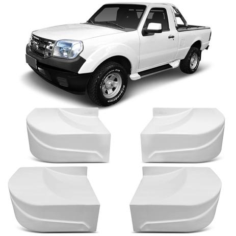 Kit Ponteira Estribo Lateral Combat Ranger 08 a 12 CS ABS 4 Peças Branca - Ck Menor preço em Kit Ponteira Estribo Lateral Combat Ranger 08 a 12 CS ABS 4 Peças Branca - Ck