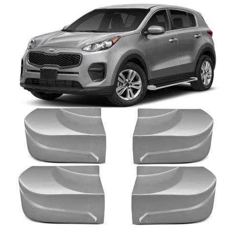 Kit Ponteira Estribo Lateral Modelo Combat Sportage 2013 2014 2015 2016 2017 2018 2019 4 Peças Prata - Ck Menor preço em Kit Ponteira Estribo Lateral Modelo Combat Sportage 2013 2014 2015 2016 2017 2018 2019 4 Peças Prata - Ck
