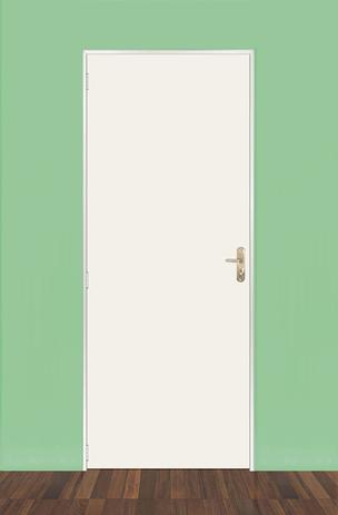 Kit Porta de Madeira Lisa MGM 215cmx85cm Melamínico Branco Menor preço em Kit Porta de Madeira Lisa MGM 215cmx85cm Melamínico Branco