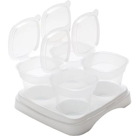 Kit Porta Papinhas 4 Potes Com Tampa E Bandeja Buba 8932 Menor preço em Kit Porta Papinhas 4 Potes Com Tampa E Bandeja Buba 8932