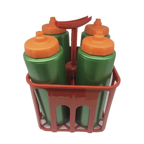 Kit Porta Squeeze 4x4 Vermelho com 4 Squeeze s/ logo verde laranja Rythmoon Menor preço em Kit Porta Squeeze 4x4 Vermelho com 4 Squeeze s/ logo verde laranja Rythmoon