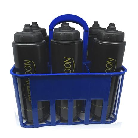 Kit Porta Squeeze Azul com 6 Squeeze c/ logo Preto/Preto Rythmoon Menor preço em Kit Porta Squeeze Azul com 6 Squeeze c/ logo Preto/Preto Rythmoon