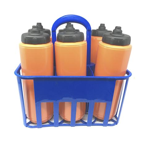 Kit Porta Squeeze Azul com 6 Squeeze s/ logo Laranja/Preto Rythmoon Menor preço em Kit Porta Squeeze Azul com 6 Squeeze s/ logo Laranja/Preto Rythmoon