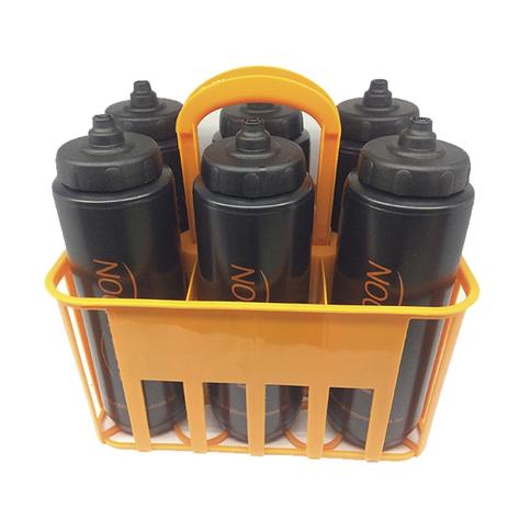 Kit Porta Squeeze Laranja com 6 Squeeze c/ logo preta preta Rythmoon Menor preço em Kit Porta Squeeze Laranja com 6 Squeeze c/ logo preta preta Rythmoon