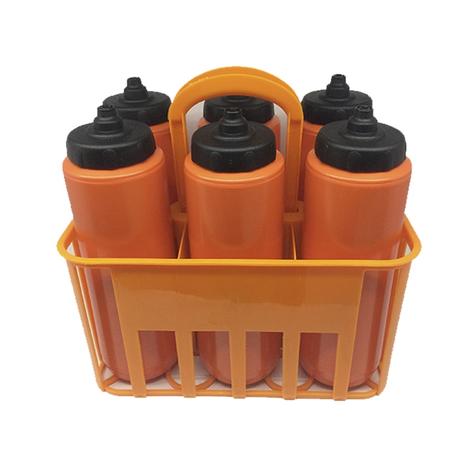 Kit Porta Squeeze Laranja com 6 Squeeze s/ logo laranja preta Rythmoon Menor preço em Kit Porta Squeeze Laranja com 6 Squeeze s/ logo laranja preta Rythmoon