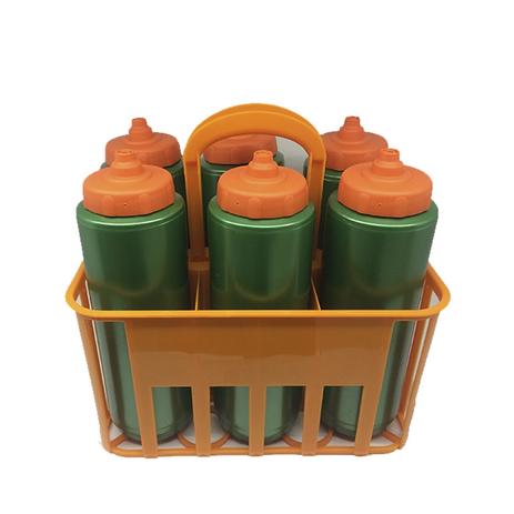 Kit Porta Squeeze Laranja com 6 Squeeze s/ logo verde laranja Rythmoon Menor preço em Kit Porta Squeeze Laranja com 6 Squeeze s/ logo verde laranja Rythmoon