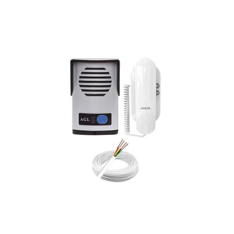 Kit Porteiro Eletrônico Agl P10S + Rolo Cabo com 50 Metros Menor preço em Kit Porteiro Eletrônico Agl P10S + Rolo Cabo com 50 Metros