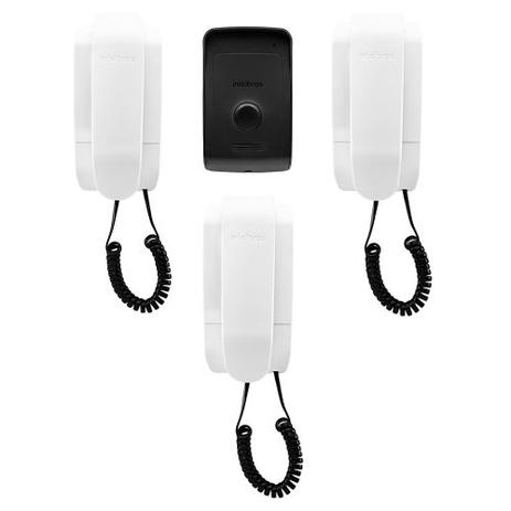 Kit Porteiro Eletrônico com 3 Interfones IPR 1010 Intelbras Menor preço em Kit Porteiro Eletrônico com 3 Interfones IPR 1010 Intelbras