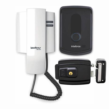 Kit Porteiro Eletrônico Intelbras Ipr 8010 + Fechadura AGL Reversível Menor preço em Kit Porteiro Eletrônico Intelbras Ipr 8010 + Fechadura AGL Reversível