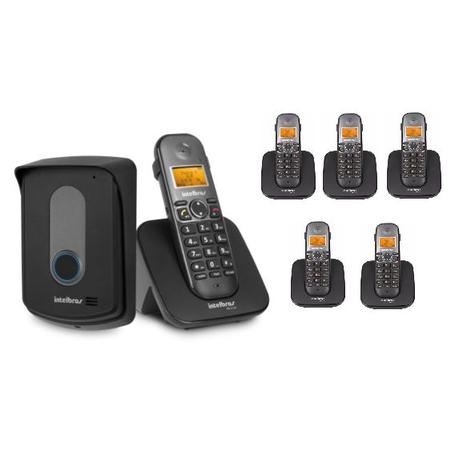 Kit Porteiro Eletrônico Sem Fio + 5 Ramais TIS 5010 Intelbras Menor preço em Kit Porteiro Eletrônico Sem Fio + 5 Ramais TIS 5010 Intelbras