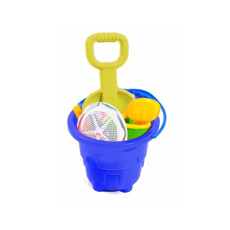 Kit Praia Infantil 12 Peças Grande Azul Belfix Menor preço em Kit Praia Infantil 12 Peças Grande Azul Belfix