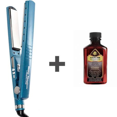 Kit Prancha Nano Titanium Babyliss Pro Tradicional By Roger 1 + 1/4 + Oleo De Argan 100ml Menor preço em Kit Prancha Nano Titanium Babyliss Pro Tradicional By Roger 1 + 1/4 + Oleo De Argan 100ml