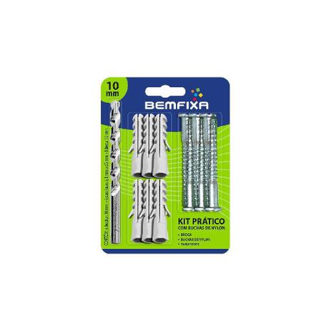 Kit Prático 10mm Parafuso/Bucha/Broca 3378 Bemfixa Menor preço em Kit Prático 10mm Parafuso/Bucha/Broca 3378 Bemfixa