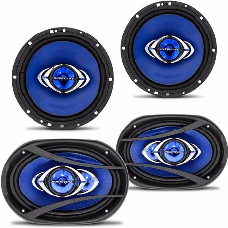 Kit Prático Quadriaxial Hurricane: 1 Par de 6,5” + 1 Par de 6x9” Menor preço em Kit Prático Quadriaxial Hurricane: 1 Par de 6,5” + 1 Par de 6x9”