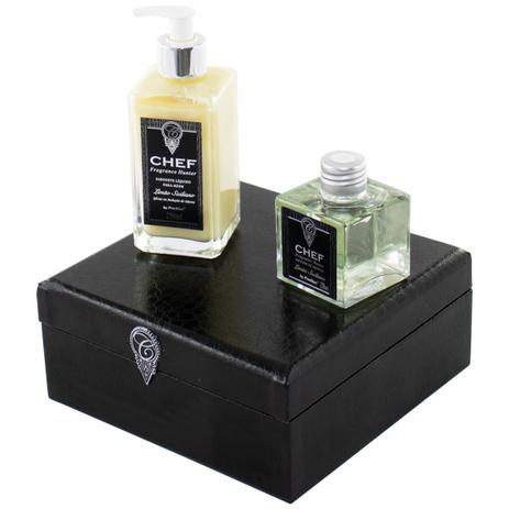 Kit Presente Chef de Cozinha Luxo Difusor de Aromas Limão Siciliano - Proaloe Menor preço em Kit Presente Chef de Cozinha Luxo Difusor de Aromas Limão Siciliano - Proaloe