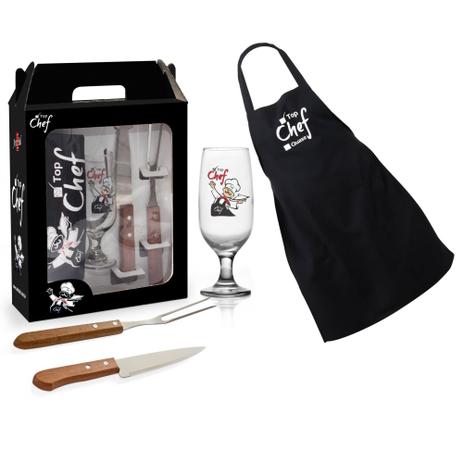 Kit Presente Churrasqueiro Top Chef - Artebel Menor preço em Kit Presente Churrasqueiro Top Chef - Artebel