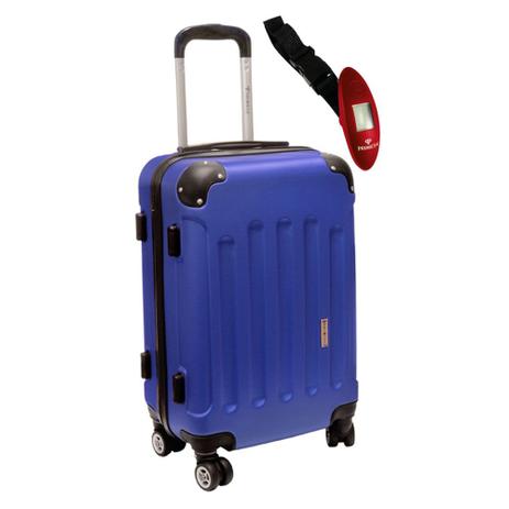Kit Primicia - Mala média viagem ABS Giro 360 + Balança digital p/ pesar malas e mochilas Menor preço em Kit Primicia - Mala média viagem ABS Giro 360 + Balança digital p/ pesar malas e mochilas