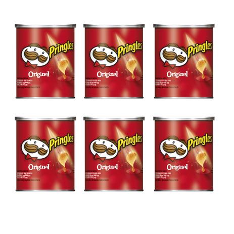 Kit PRINGLES ORIGINAL - 06 x 37G SALG BEL - Globalbev Menor preço em Kit PRINGLES ORIGINAL - 06 x 37G SALG BEL - Globalbev