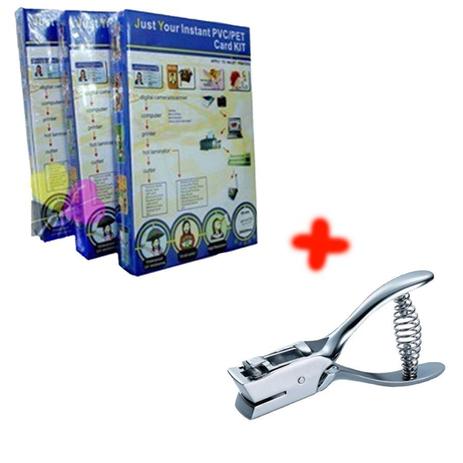 Kit produção de cracha furador Ovoide + 100 folhas Laser - Motivate Menor preço em Kit produção de cracha furador Ovoide + 100 folhas Laser - Motivate