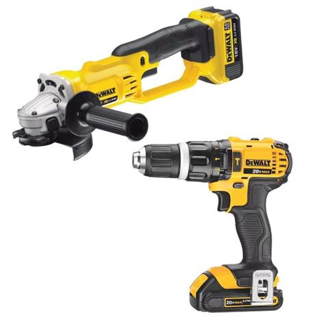 Kit Profissional DeWalt Furadeira e Esmerilhadeira DCK242M1-B2 - 220V Menor preço em Kit Profissional DeWalt Furadeira e Esmerilhadeira DCK242M1-B2 - 220V