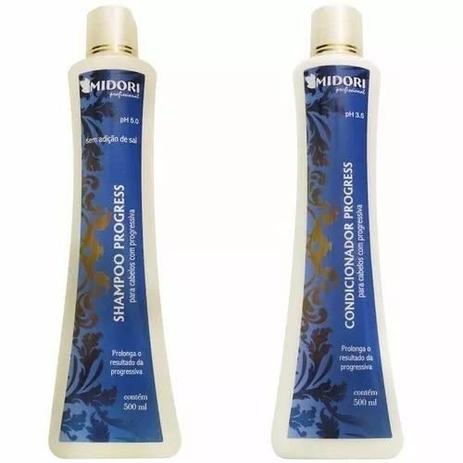 Kit Progress Shampoo e Condicionador Sem Sal Midori 500ml Menor preço em Kit Progress Shampoo e Condicionador Sem Sal Midori 500ml