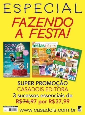 Kit Promocional Especial Fazendo A Festa - Casa dois (rev) Menor preço em Kit Promocional Especial Fazendo A Festa - Casa dois (rev)