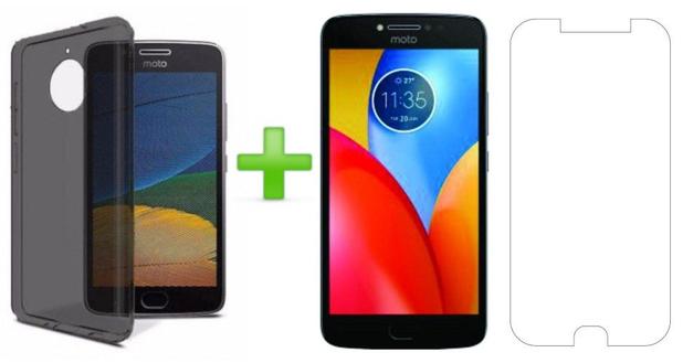Kit Proteção Capa Case TPU Fumê e Película de Vidro Temperado - Motorola Moto E4 Plus Xt1773 5.5” Menor preço em Kit Proteção Capa Case TPU Fumê e Película de Vidro Temperado - Motorola Moto E4 Plus Xt1773 5.5”