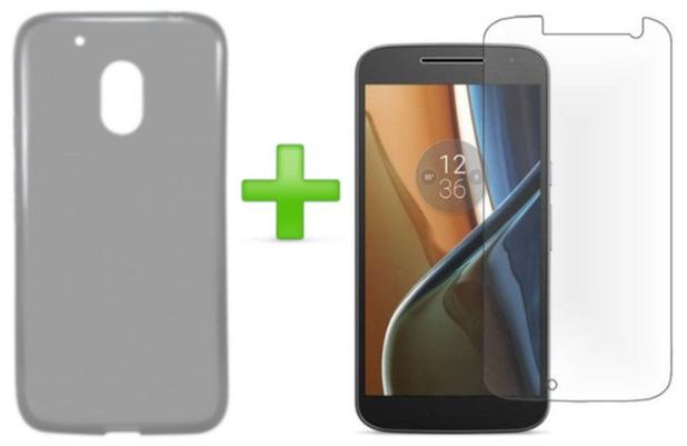 Kit Proteção Capa Case TPU Fumê e Película Vidro Temperado - Moto G4 Play TV Xt1603 Xt1600 Tela 5.0” - Motorola Menor preço em Kit Proteção Capa Case TPU Fumê e Película Vidro Temperado - Moto G4 Play TV Xt1603 Xt1600 Tela 5.0” - Motorola