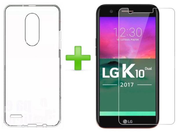 Kit Proteção Capa Case TPU Incolor e Película de Vidro Temperado - LG K10 2017 Novo M250DS Tela 5.3” Menor preço em Kit Proteção Capa Case TPU Incolor e Película de Vidro Temperado - LG K10 2017 Novo M250DS Tela 5.3”