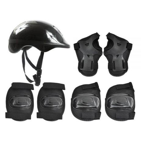 Kit Proteção Completo Capacete Joelheira Infantil Segurança - Dm Toys Menor preço em Kit Proteção Completo Capacete Joelheira Infantil Segurança - Dm Toys
