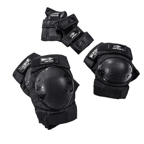 Kit Proteçao Mormaii Preto para skate e patins Belfix Menor preço em Kit Proteçao Mormaii Preto para skate e patins Belfix