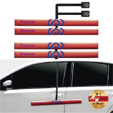 Kit Protetor De Porta Carro C/ Imã Proteporta - 4 Pçs Vermelho é boa?