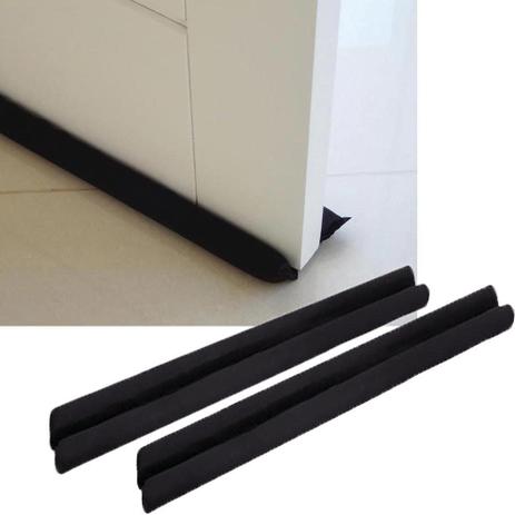 Kit Protetor e Veda Porta Contra Insetos e Poeira 90cm - 02 peças - Preto - Santos  luan é boa?