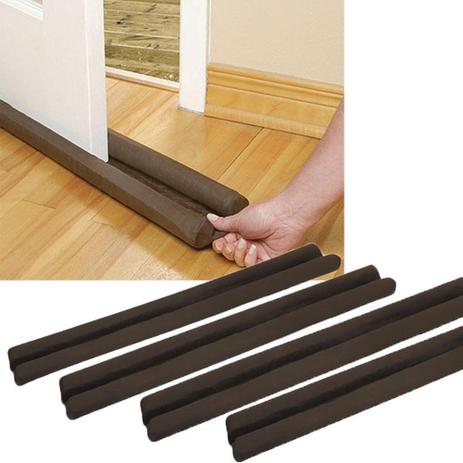 Kit Protetor e Veda Porta Contra Insetos e Poeira 90cm - 04 peças - Preto - Santos  luan é boa?