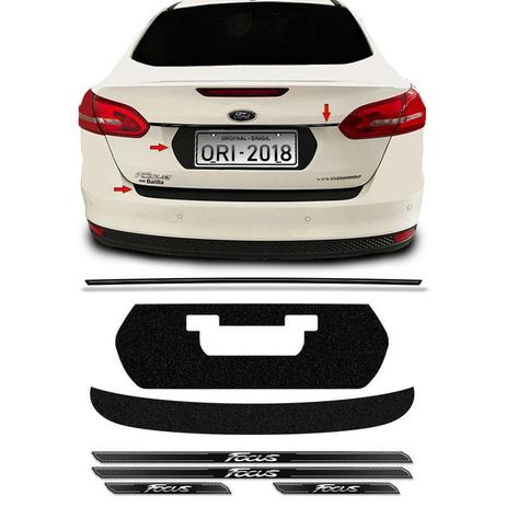 Kit Protetores Black Focus Sedan 18 Placa, Friso E Soleiras - Sportinox Menor preço em Kit Protetores Black Focus Sedan 18 Placa, Friso E Soleiras - Sportinox