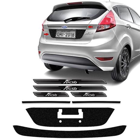 Kit Protetores Black New FIesta 15/18 Placa, Friso E Soleira - Sportinox Menor preço em Kit Protetores Black New FIesta 15/18 Placa, Friso E Soleira - Sportinox